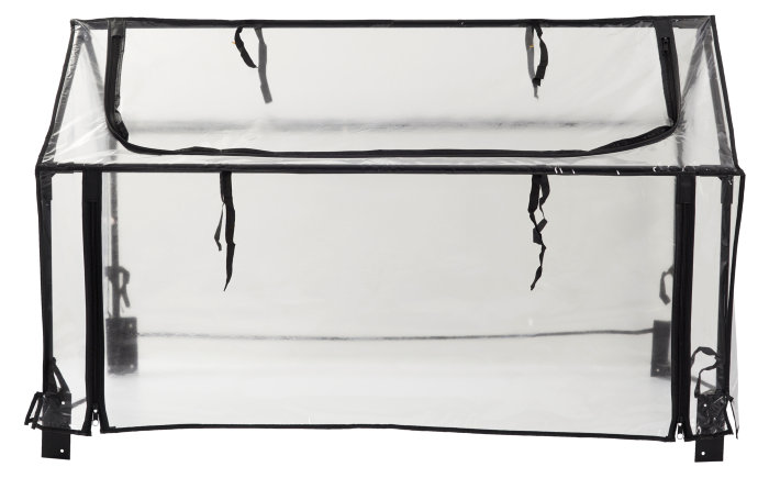 Minidrivhus 120 x 80 cm stål m/plastduk - Garden